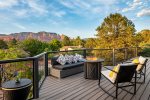 Front row seats to Sedona`s iconic Thunder Mountain and Coffee Pot Rock